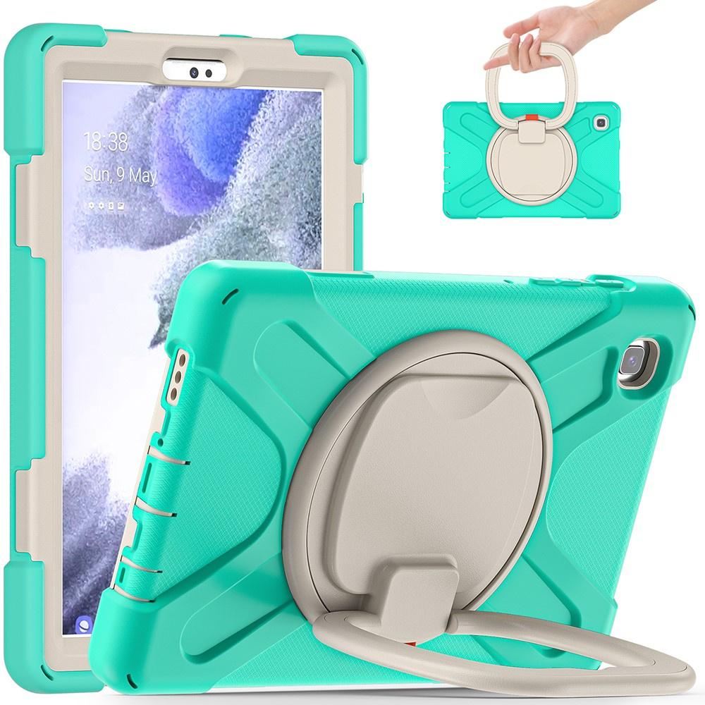 Kids Case for Samsung Galaxy Tab A7 Lite 8.7 T220/T225, Armored, Children, Green / Gray