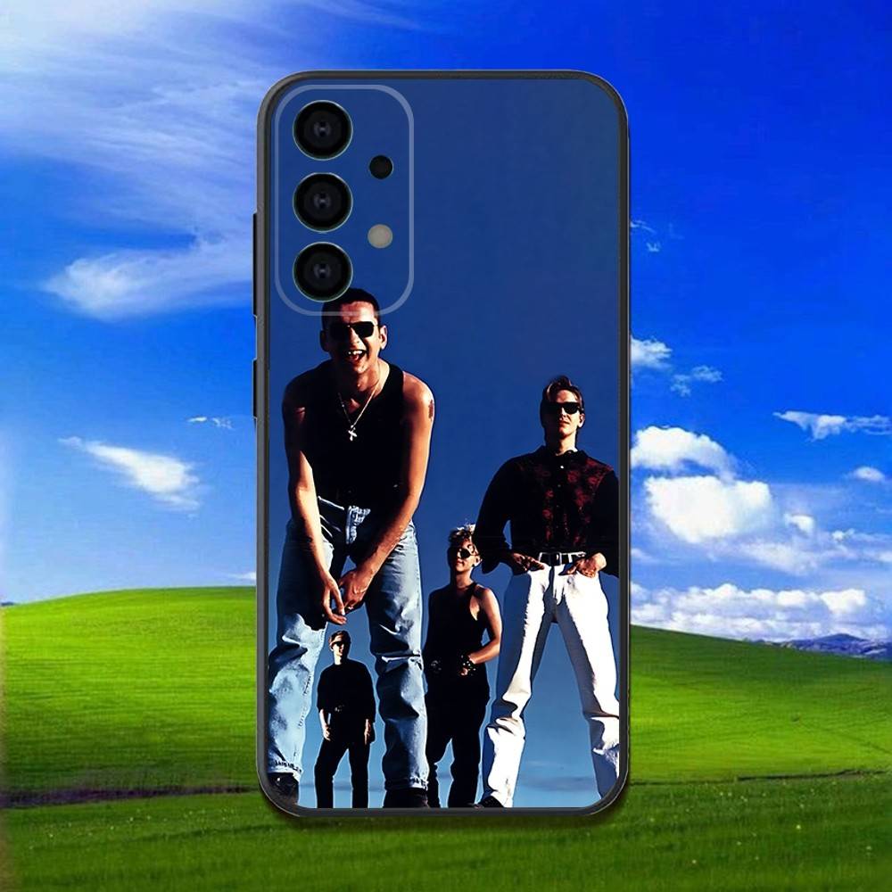 Band D-DepecheS M-Mode Phone Case For Samsung Galaxy A13,A21s,A22,A31,A32,A52,A53,A71,A80,Soft Black Shell Samsung a52 a52S