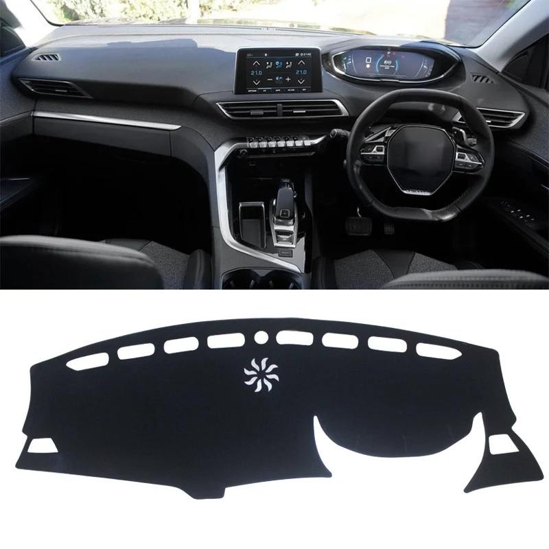 Car For Peugeot 3008 5008 GT Hybrid 2016 -  Dashboard Cover Mat Avoid Light Pads Anti-UV Carpets 2017 2018  20