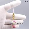 Hello Kitty 3Cm Keychain Sanrio Anime Cat Figure Maid Doll Kawaii Cake Phone Pendant Christmas Toy Gifts For Girls Children