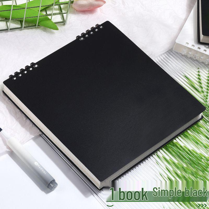 2024 High-Value Retro Top-Bound Grid Loose-Leaf Notebook