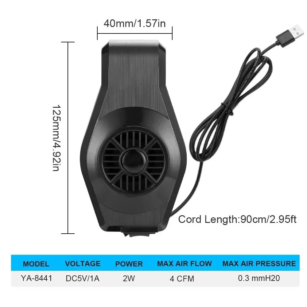 USB Aquarium Cooling Fan with Speed Control Mini Powerful Heat Dissipation Waterproof Quiet for Fish Shrimp Plant Tank