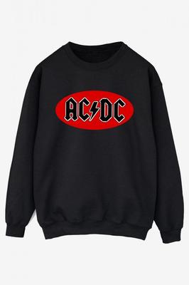 ACDC Herr Röd Cirkel Logotyp Huvtröja