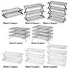 Black Silver Cooling Rack Wire Grid Grid Holder High Quality Baking Cooling Tray  Baking