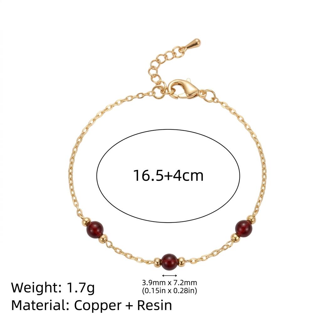 Vintage Beaded Stacked Bracelet Combination Personalized Handpiece Female Gold Plated