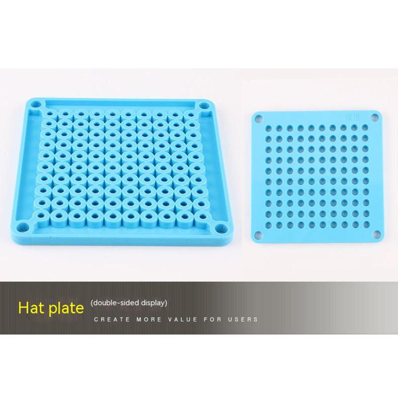 Manuelle Kapselbefüllmaschine Wiederverwendbar Lebensmittelqualität 100 Vertiefungen Kapselbefüller Mit Pulverleitblech