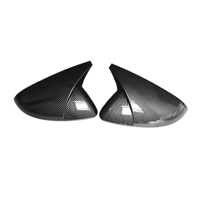 Carbon Fiber Door Mirror Cover For Volkswagen Touran L 2016- Car Rearview Accessories Bull Horn Modification