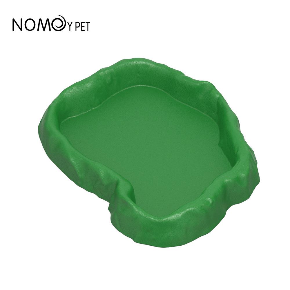 Reptile Water Bowl: Rock Design for Lizards, Chameleons, Snakes, Geckos, Frogs, and Turtles