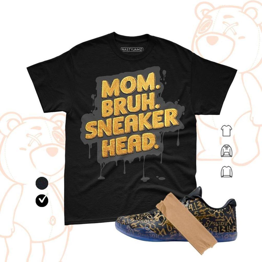 11 Protro Black Gold Sneakerhead Mom,Streetwear Graphic Tee, Unisex Casual Tee, Sneaker Match Shirt and kids tshirt, Bella Canvas Black Gold