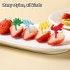 12 Pcs Cartoon Fruit Fork Cute Dinosaur Cupcake Top Decoration Food Appetizer Toothpicks Bento Box Accessories Cocktail Picks