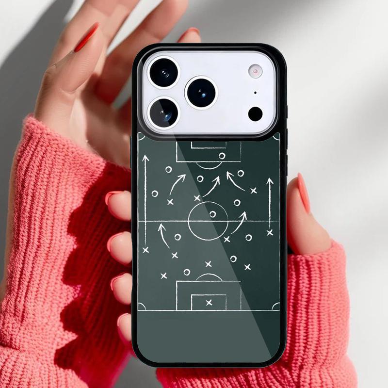 Football Soccer Tactics Time Phone Case for iPhone 17 16 15 14 13 Pro Max Back Cover for 12 11 Pro Coque