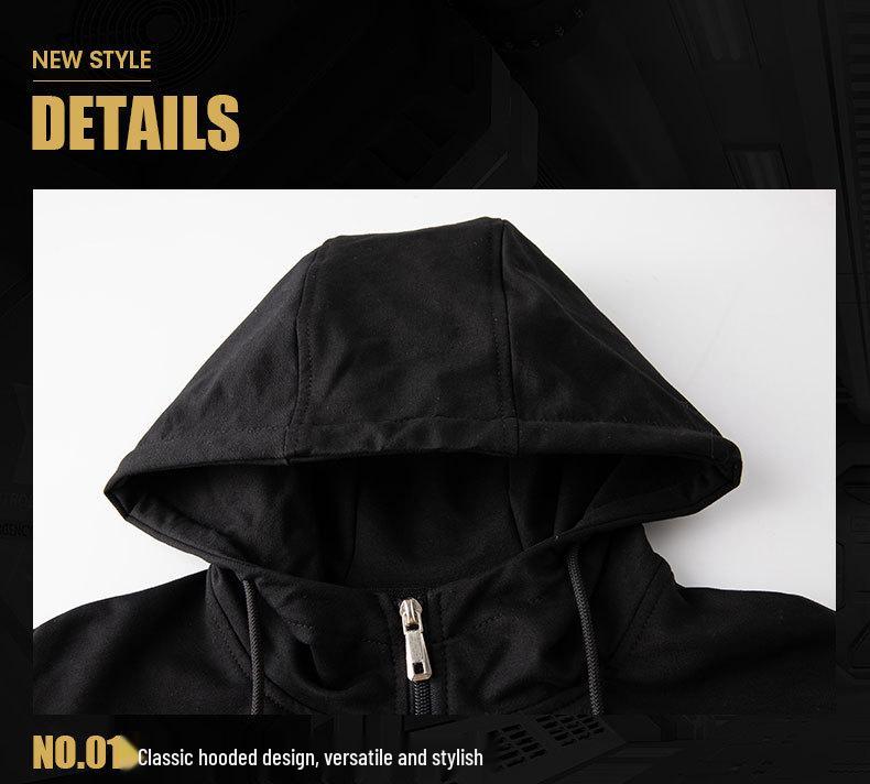 Men's Trendy Plus Size Sports Suit: Hooded Sweatshirt & Pants (L-8XL) for Spring/Autumn