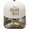 Good Girl Truck Driver Hat Embroidery Vintage Leopard Print Color Matching Baseball Cap European and American Men's Casual