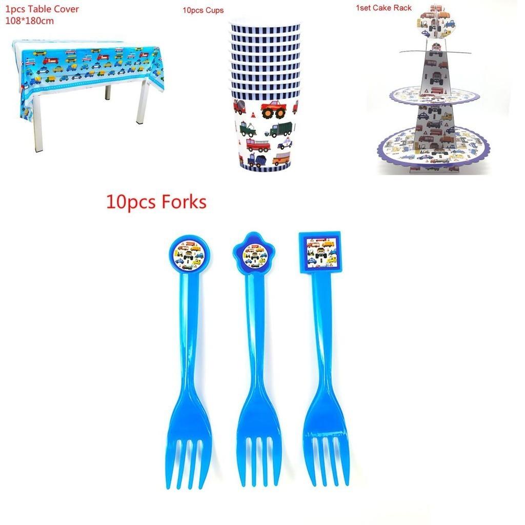 Engineering Car Party Supplies For Kids Birthday Celebration**