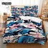 Beautiful  Flower Bedding Set, 3Pc Flower Duvet Cover Set, Soft Comfortable Breathable Duvet Cover, For Bedroom Guest Room Decor