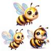 Car Stickers Whimsical Bee  Waterproof Vinyl Decals Auto Body Window Bumper Decor Motorcycle Helmet Stickers TM126