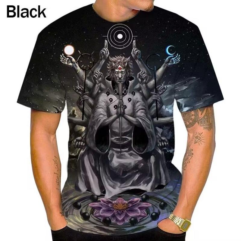 2026 Summer New Naruto 3D Printed Round-neck Short-sleeved XXS