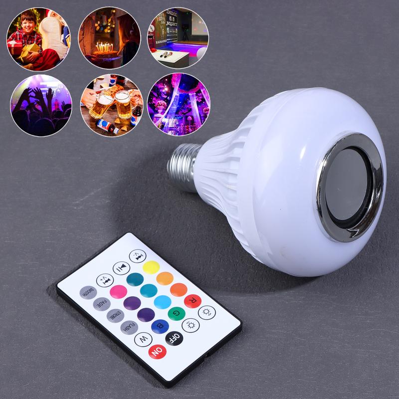 Bec Boxe Bluetooth Portabil Lumini LED Colorate RGB Cutie de Sunet Muzică Cu Telecomandă Pentru Petrecere Acasă Spectacol pe Scenă