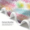 Tropical Palm Leaves Pattern Beach Towel Highly Absorbent Quick-Drying Soft Lightweight Perfect for Yoga Pilates Camping Travel