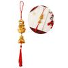 9 Pack 2025 Year of the Snake Gold Hanging Pendants with Rope for Lunar New Year Spring Festival Home Office Living Room Car Bonsai Tree Decor