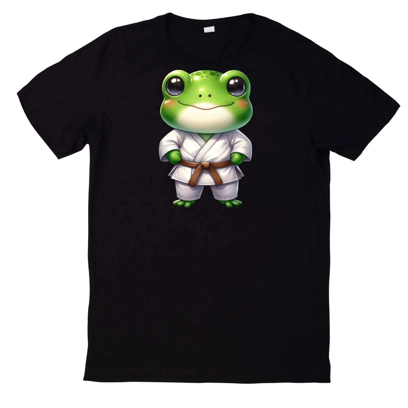 T-Shirt Lustiger und süßer Frosch Motiv Baumwolle M