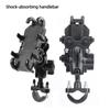 Universal Motorcycle Bike Handlebar Mobile Phone Holder Bicycle Riding Navigation Bracket GPS Shockproof Rearview Mirror Stand
