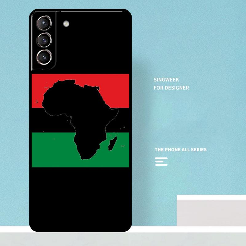 Africa Map Case For Samsung Galaxy S25 Ultra S20 S21 S22 S23 S24 Plus S9 S10 S24 FE S25 FE Phone Cover