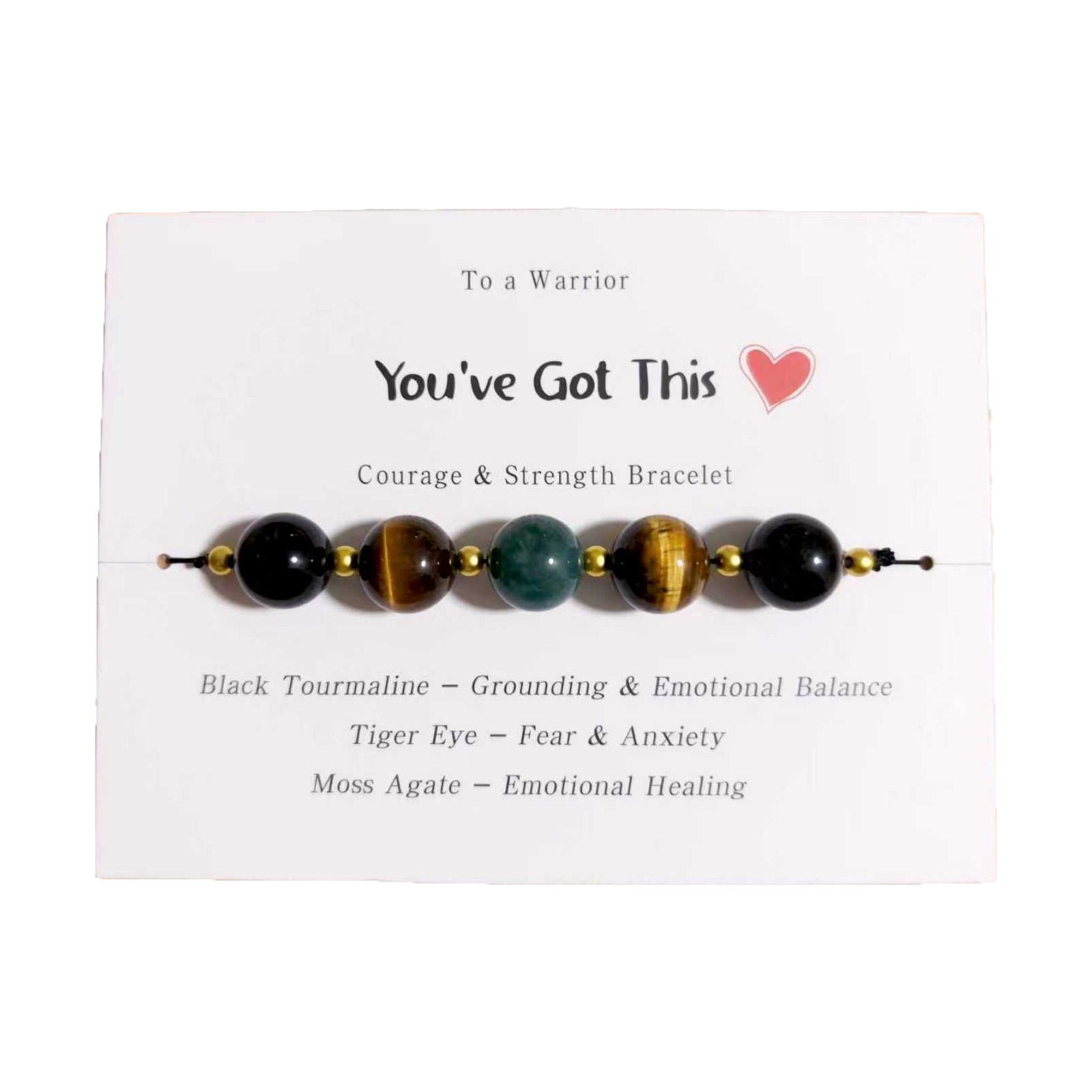 

Браслет ручной работы «Смелость и сила» One Size