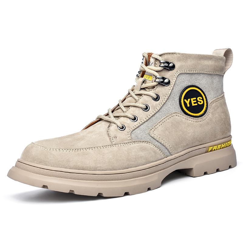 

Весна Осень Новейшие Повседневные Мужские Высокие Ботинки Мужские Ботильоны Модные Замшевые Ботинки Мужские Мотоциклетные Ботинки Мартин Мужская Уличная Обувь 41