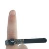 1 Pc מדידת אצבע טבעת Sizer שחור מד תכשיטים כלי מדידה פלסטיק