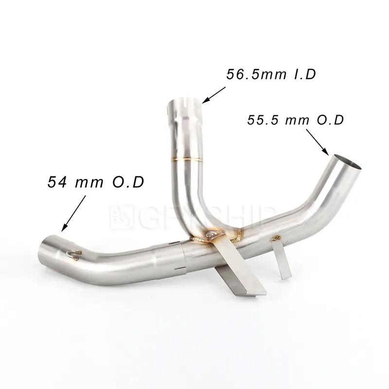 For Ducati Multistrada 1200 Enduro 2016 To 2019 Multistrada 1260 MTS 1200 1260 Escape Motorcycle Exhaust Link Pipe Slip-on