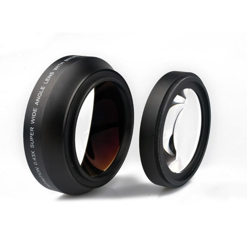 High Definition Wide-angle Macro Lens 67mm 0.43X Optical Glass Ultra Wide Angle Fisheye Lens for Macro Shooting