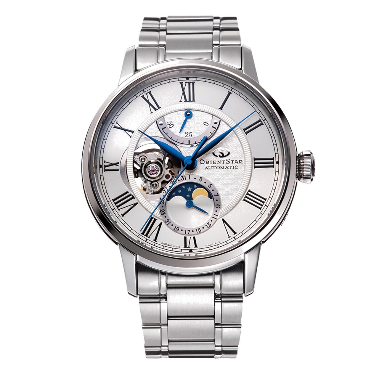 

ORIENT Star RK-AY0102S [Watch Classic Mechanical Moon Phase Men s Metal Band] Wristwatch Shipped from Japan