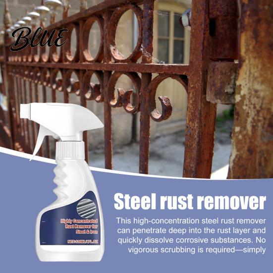Iron Rust Treatment Remover Spray for Metal Easy Application Fast-Acting Steel Quick Removal Heavy Duty Cleaner Tools Auto Parts Stainless Aluminum