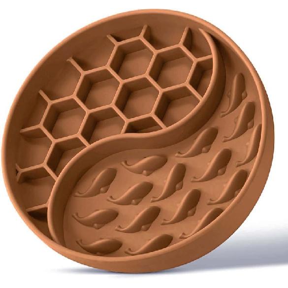 Slow Feeder Dog Bowls, Silicone Pet Food Bowls with Suction Cups, Non-Slip Dog Feeding Slow Down Pet Eating Speed for Fast Eaters, Anxiety Relief &