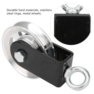 Mute Pulley Fitness Equipment Supports Pulleys Fitness Equipment Bracket Stainless Steel Pulley Mute Hanging Wheel DIY Accessory