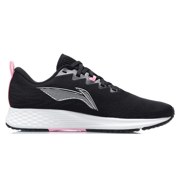 Li Ning Red Hare 4 Low top Fabric Abrasion Resistant Breathable Running Shoes Women's Black ARMR004-1