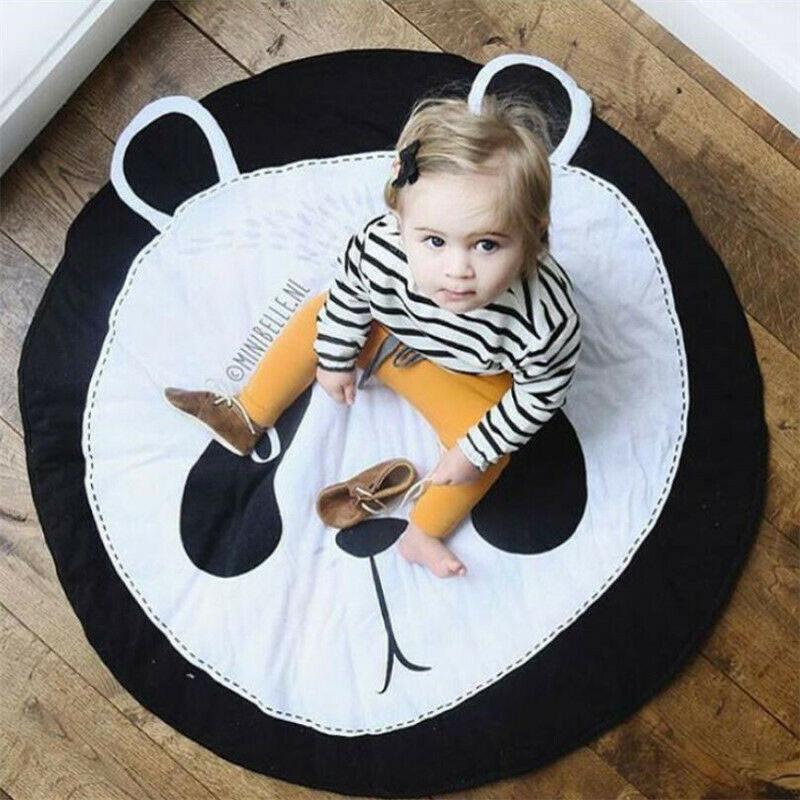 Fox Print Animals Cuddle Play Mat With Soft Fabric For Infant Development And Parentchild Interaction