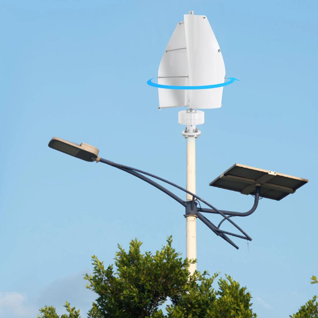 500W Wind Turbine, 12V IP67Wind Turbine Generator Kit,Vertical Axis Wind Turbine Generator w/Controller for Home, Boats, Cabins