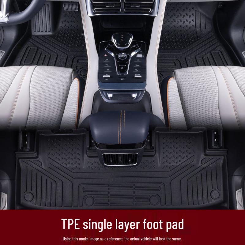 Eco-Friendly TPE Car Floor Mats - Thick, Wear-Resistant Interior Accessories
