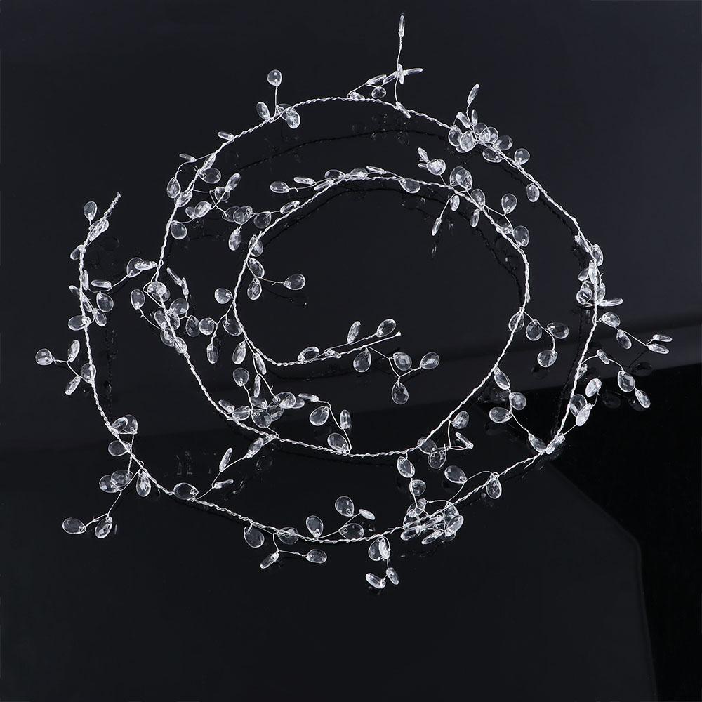 Party Decor Acrylic Droprain Wedding Decoration Headdress String Diamond Beaded Beaded Garlands Curtain Garland Crystal Beads