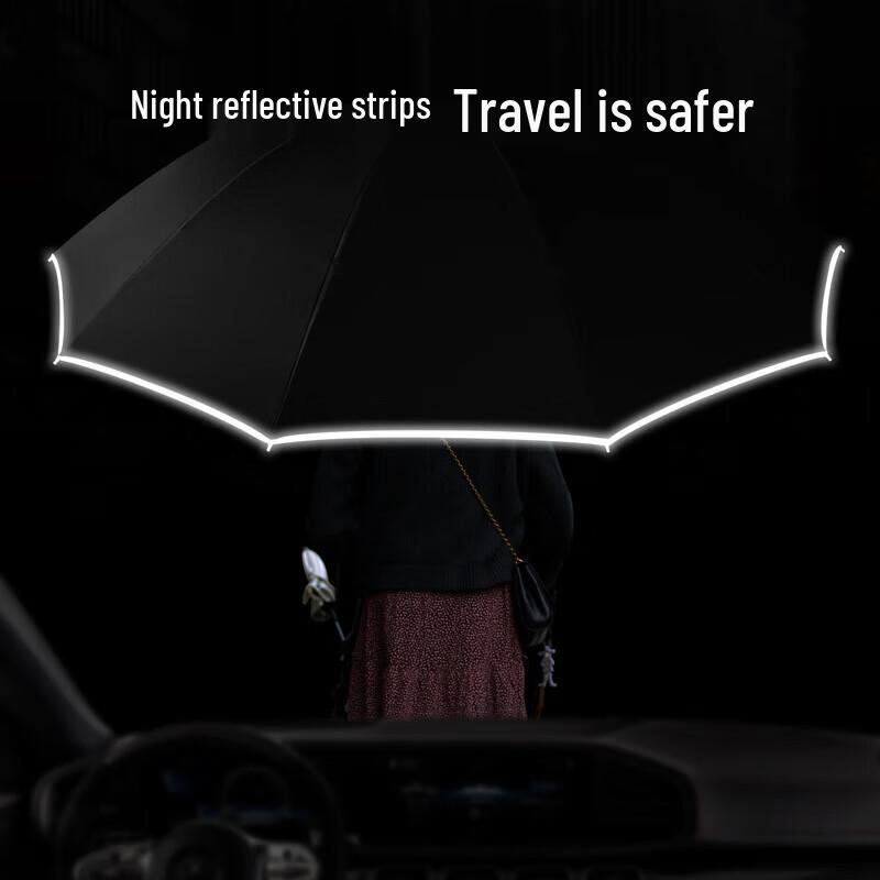 XuQing Automatic Reflective Triple-Fold Umbrella