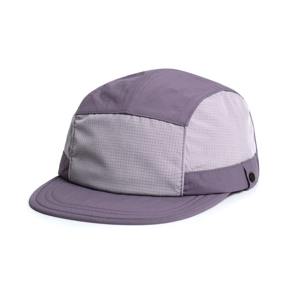 Japanese Flat-brimmed Cap Breathable Mens Mesh Hat Fashion 5-panel Baseball Cap Summer