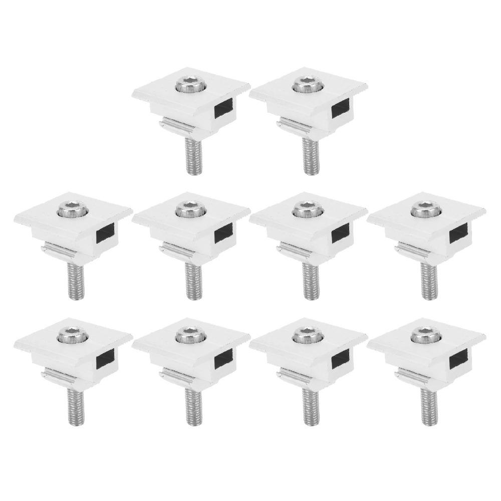 10pcs Stable Structure Solar Panel Mid Clamps Solar Panel Mounting Accessories  Flat Roof