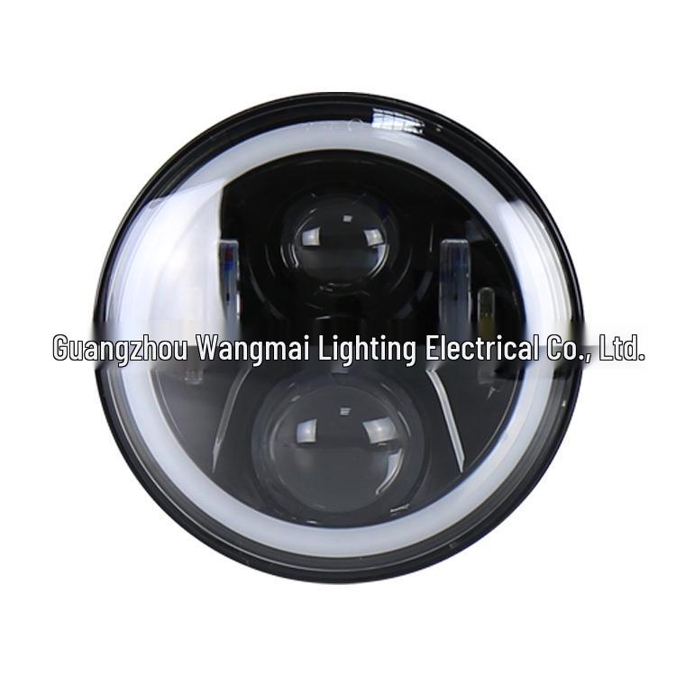 

RGB 7-inch Jeep Wrangler Headlights with Bluetooth Control - 60W, 7-color Adjustable, European & American Compatibility Die-cast Aluminum Alloy