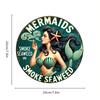 Vintage Mermaid Seaweed Smoke Design,  Durable, Easy to Hang, for Bedroom, Kitchen, Home, Office or as a Gift