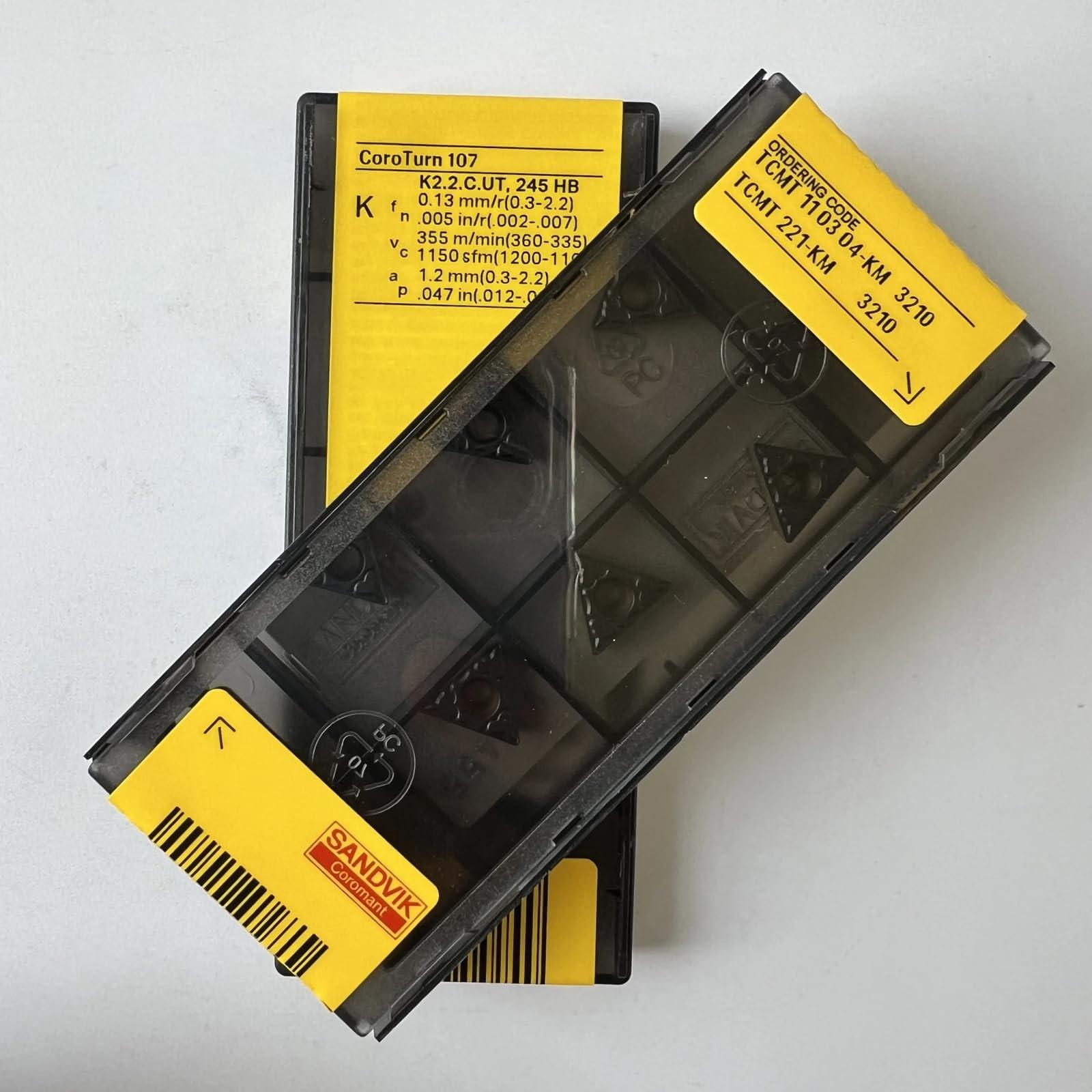 

Original Sandvik / TCMT110304-KM 3210 /CNC lathe carbide blade tool 10 Pcs