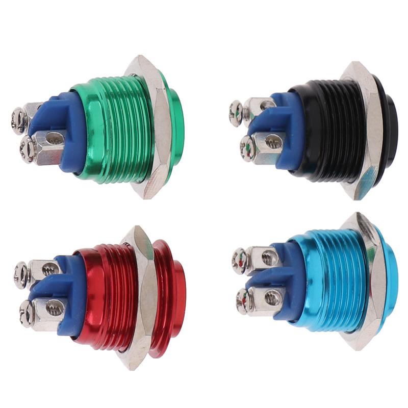 1Pc Momentary Push Button Switch 16Mm Waterproof Mount Button Switch