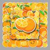 50pcs Orange Cartoon Fruit Graffiti Stickers: Waterproof Decoration for Diary, Phone Case, and Suitcase