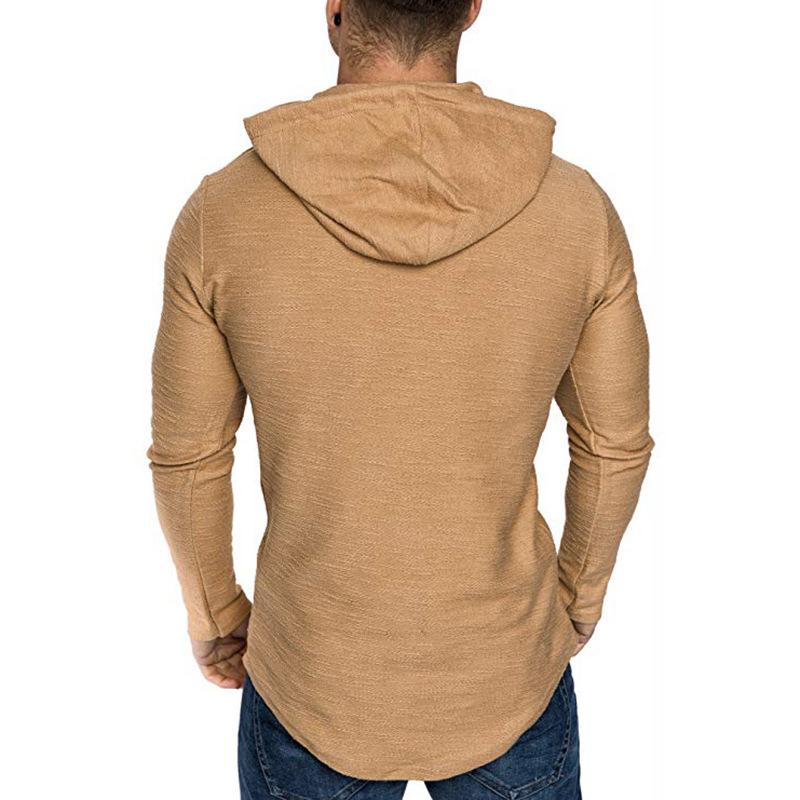 Men's Long-sleeved T-shirt Casual Sports Hoodie Sweatshirt Men's T-shirt Men's Tops Bottoming Shirt